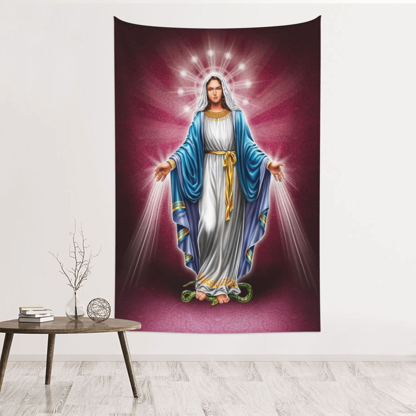 【専用】vintage the Virgin Mary tapestry Virgin of Guadalupe Tapestry Wall Hanging - Virgin Mary Wall