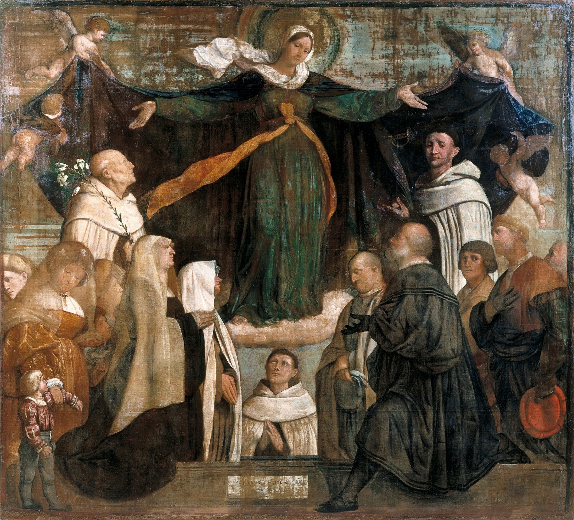 The Virgin Of Carmel Canvas Art - (36 x 24)