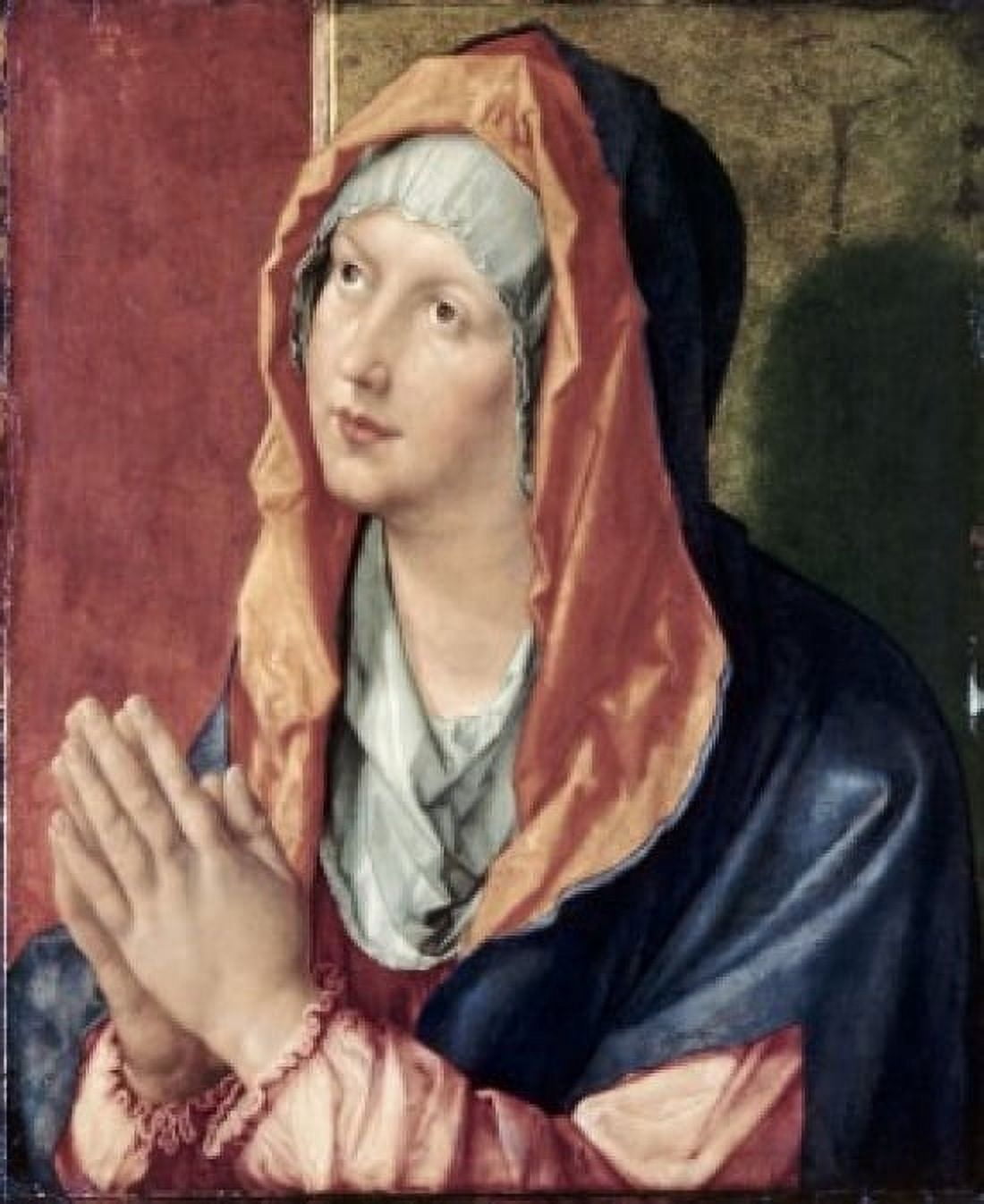The Virgin Praying Albrecht Durer (1471-1528 German) Gemaldegalerie Dahlem-Berlin Germany Canvas Art - Albrecht Durer (24 x 36)
