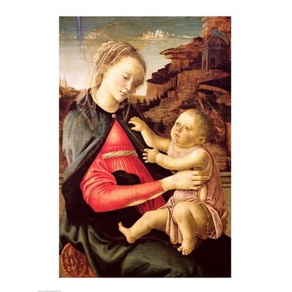 The Virgin and Child (Madonna of the Guidi da Faenza) c.1465-70 Poster Print by Sandro Botticelli (18 x 24)