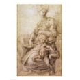 thumbnail image 1 of Posterazzi BALBAL49894 The Virgin & Child with The Infant Baptist C.1530 Poster Print by Michelangelo Buonarroti - 18 x 24 in., 1 of 4