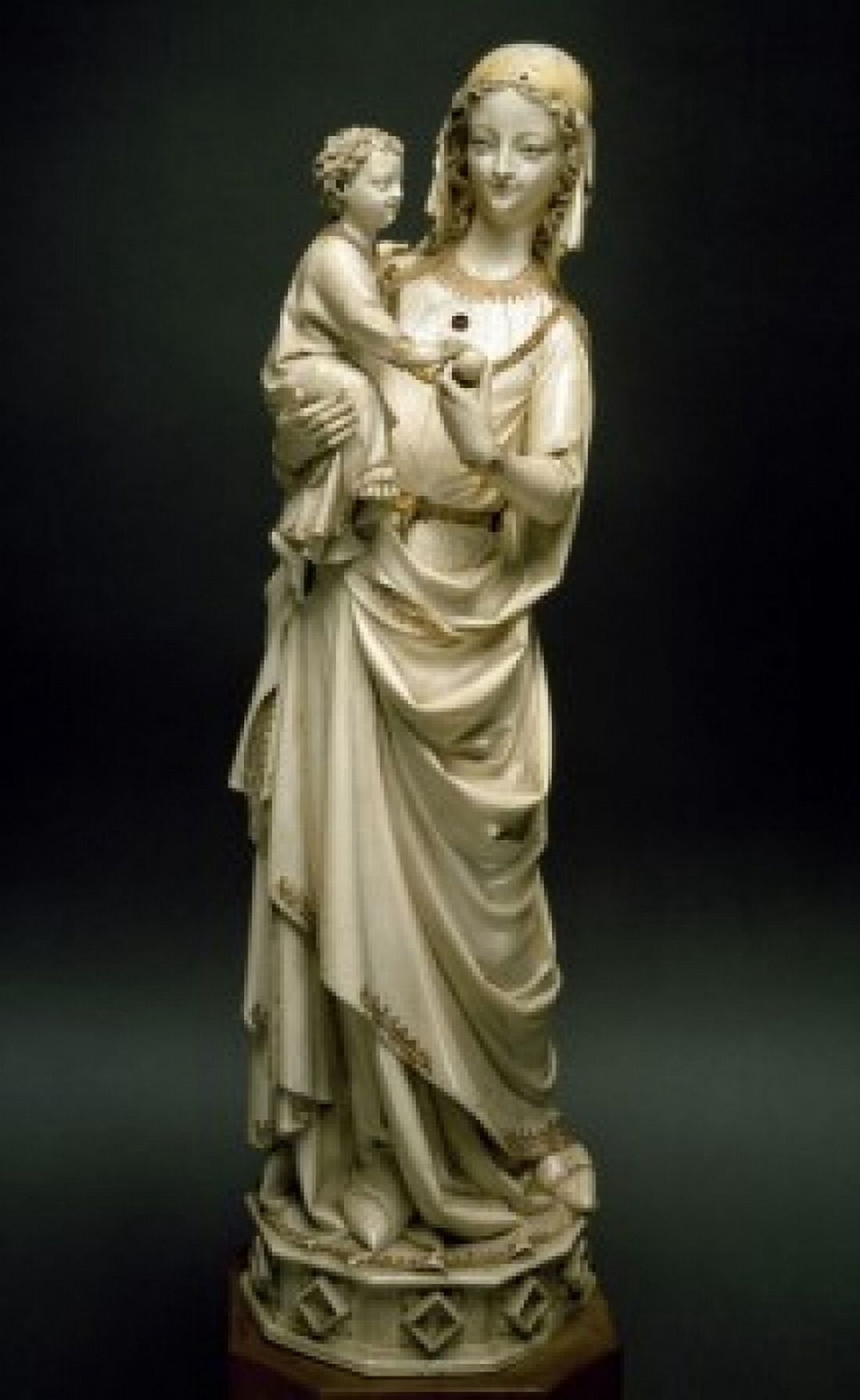 The Virgin and The Child by unknown artist Canvas Art - (18 x 24)