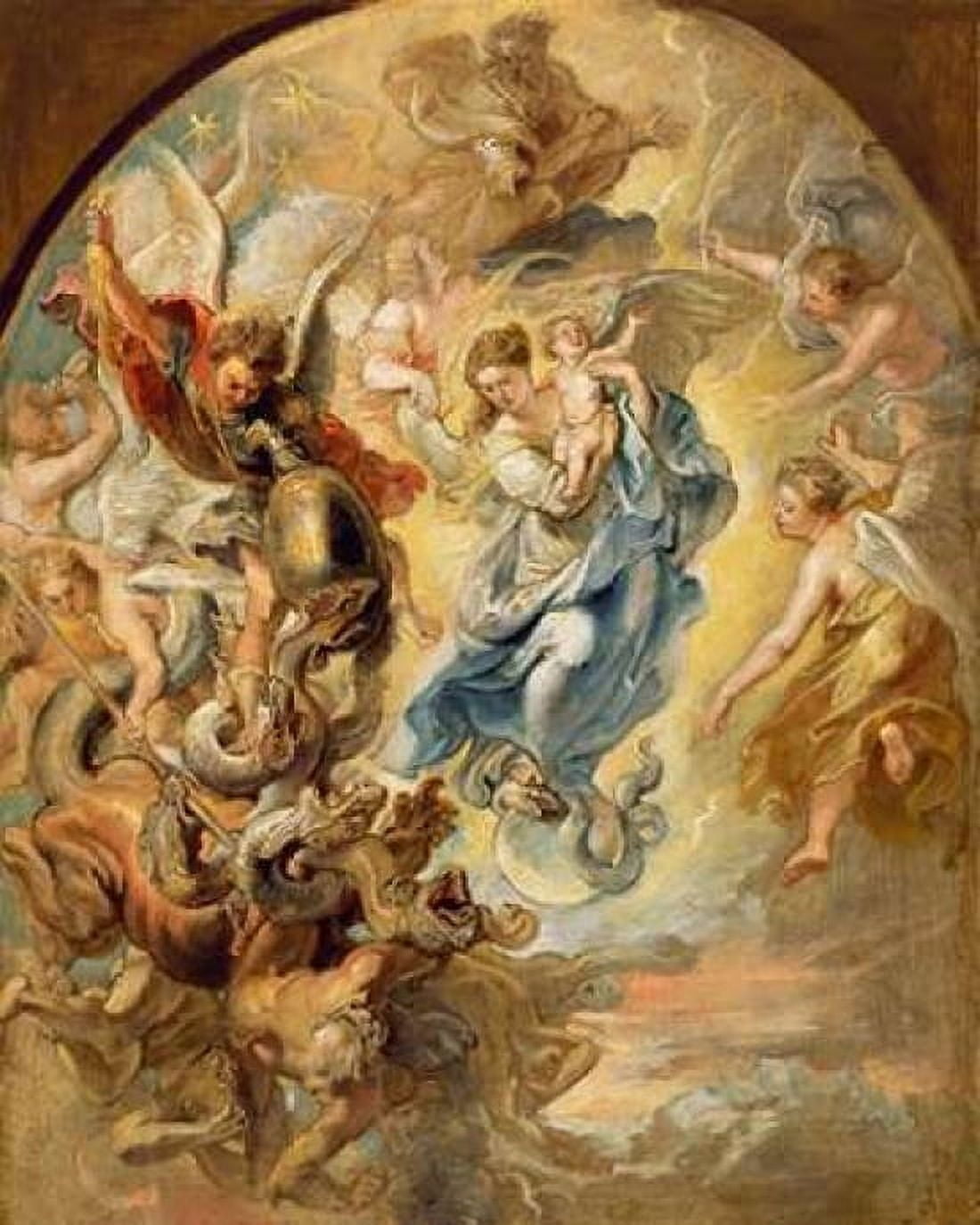The Virgin as the Woman of the Apocalypse Canvas Art - Peter Paul Rubens (24 x 30)