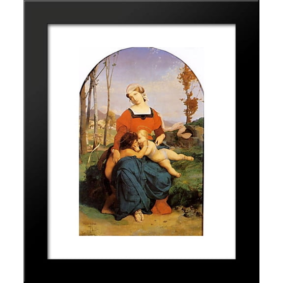 The Virgin the Infant Jesus and St. John 20x24 Framed Art Print by Jean-Leon Gerome