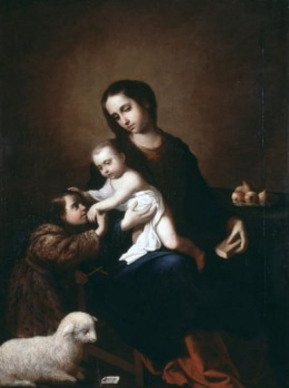 The Virgin with the Infant Jesus Francisco de Zurbaran (1598-1664 Spanish) Canvas Art - Francisco de Zurbaran (18 x 24)