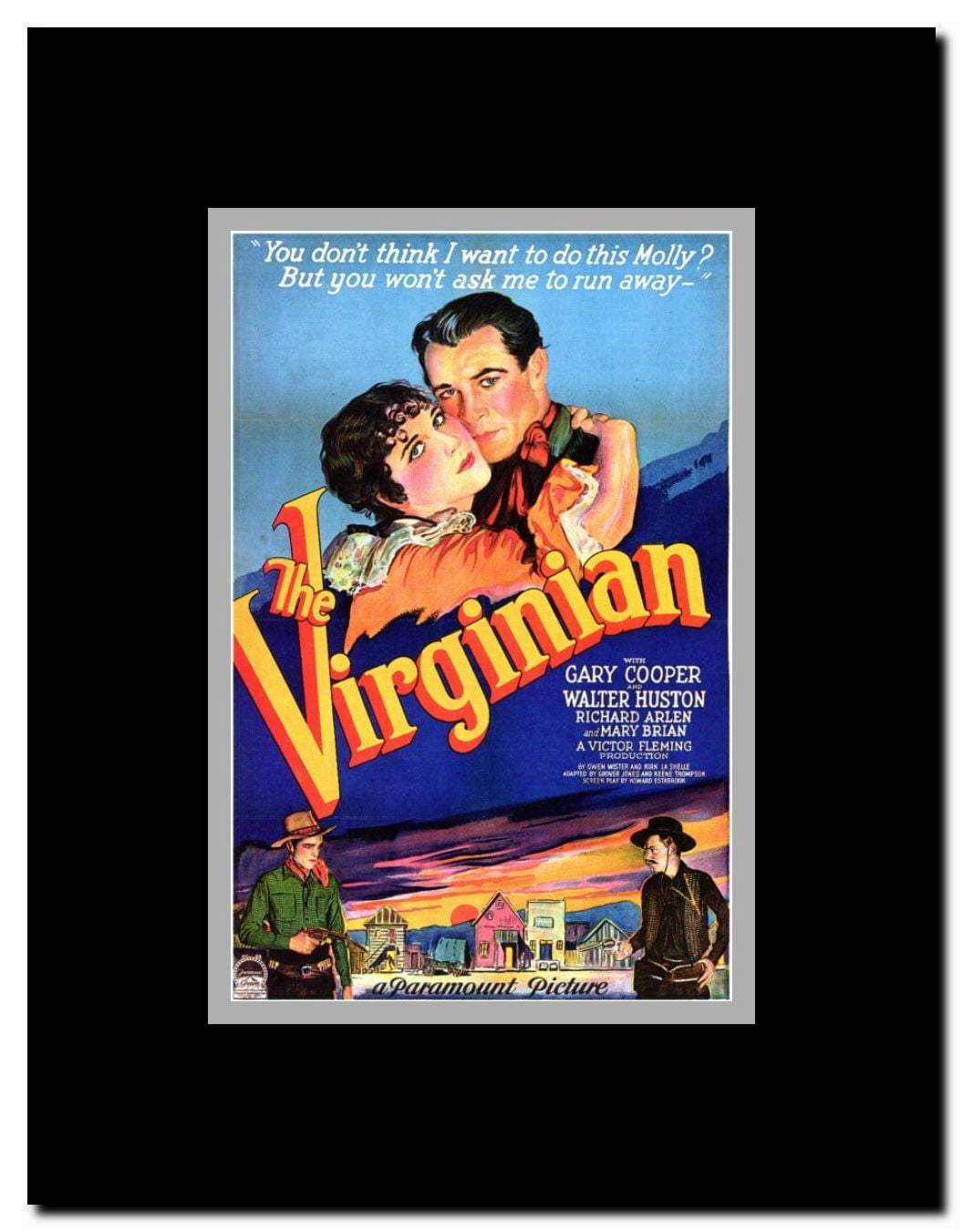 The Virginian Framed Movie Poster
