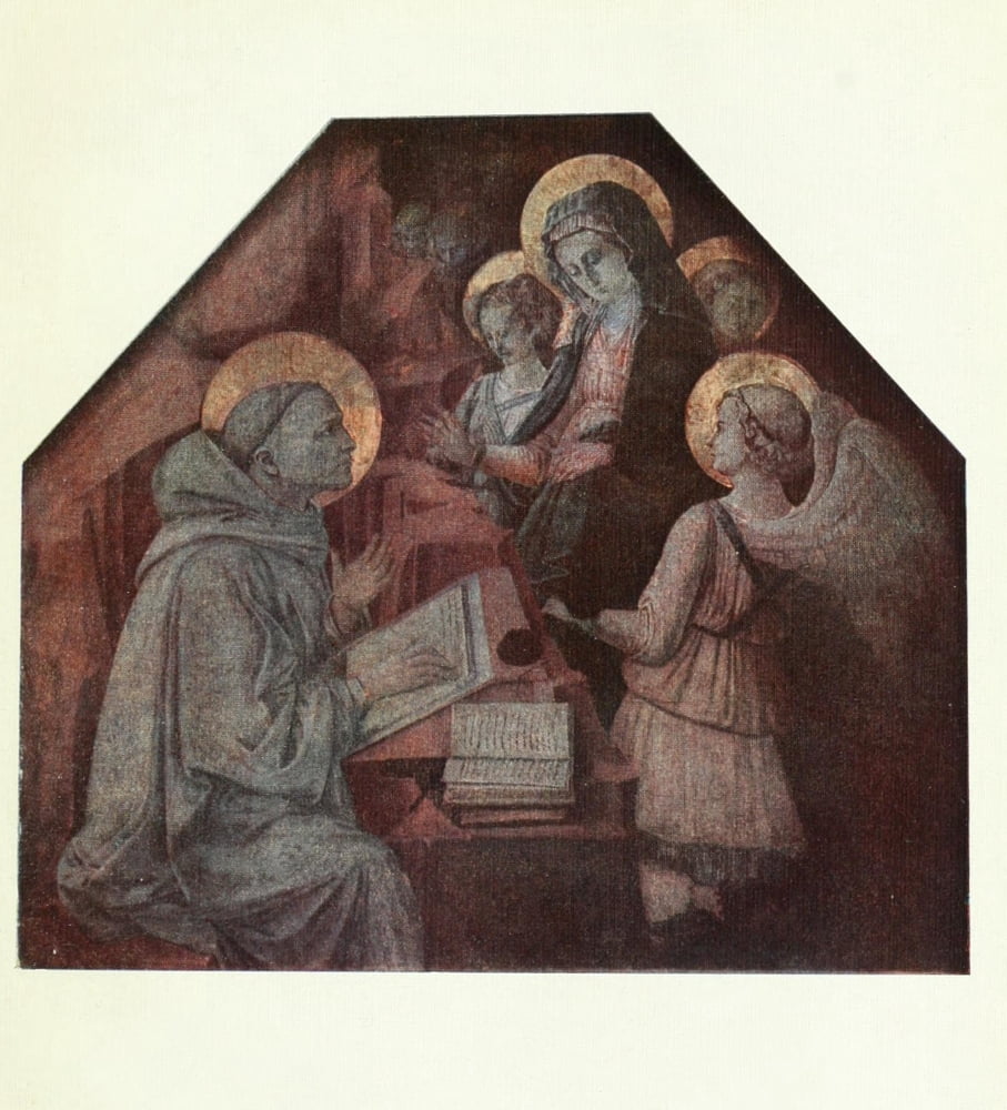 The Vision of St Bernard Canvas Art - Filippo Lippi (24 x 36)