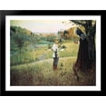 thumbnail image 1 of The Vision of the Young Bartholomew 36x28 Large Black Wood Framed Print Art by Mikhail Nesterov, 1 of 2