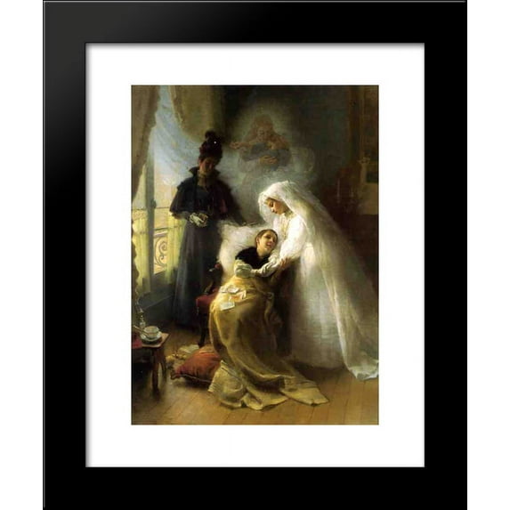 The Visit 20x24 Framed Art Print by Julius LeBlanc Stewart