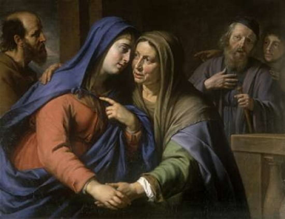 The Visitation Canvas Art - Philippe De Champaigne (22 x 28)