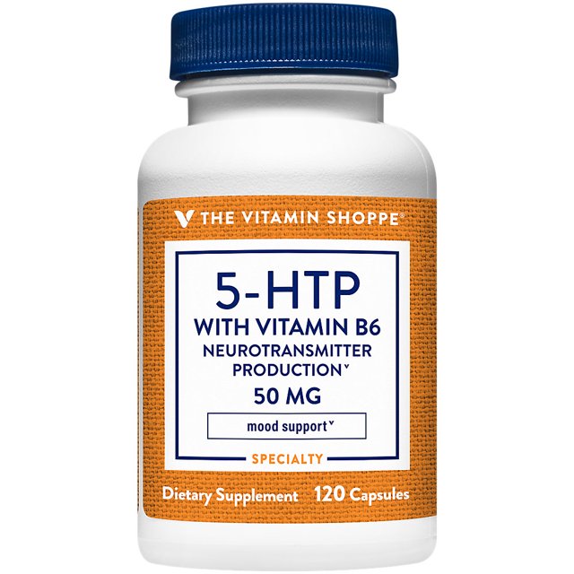 The Vitamin Shoppe 5HTP with B6 50 MG (5Hydroxytryptophan) Provides