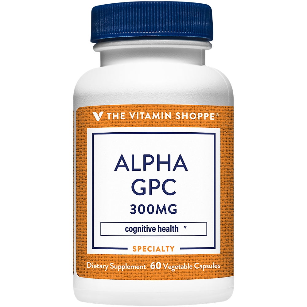 The Vitamin Shoppe Alpha GPC (ALPHAGLYCERYLPHOSPHORYLCHOLINE) 300MG Supports Brain Function