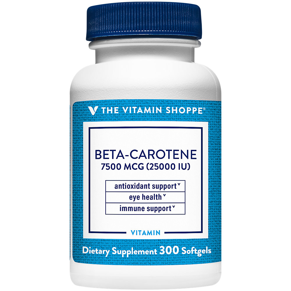 The Vitamin Shoppe BetaCarotene 2,500IU (Vitamin A), Antioxidant