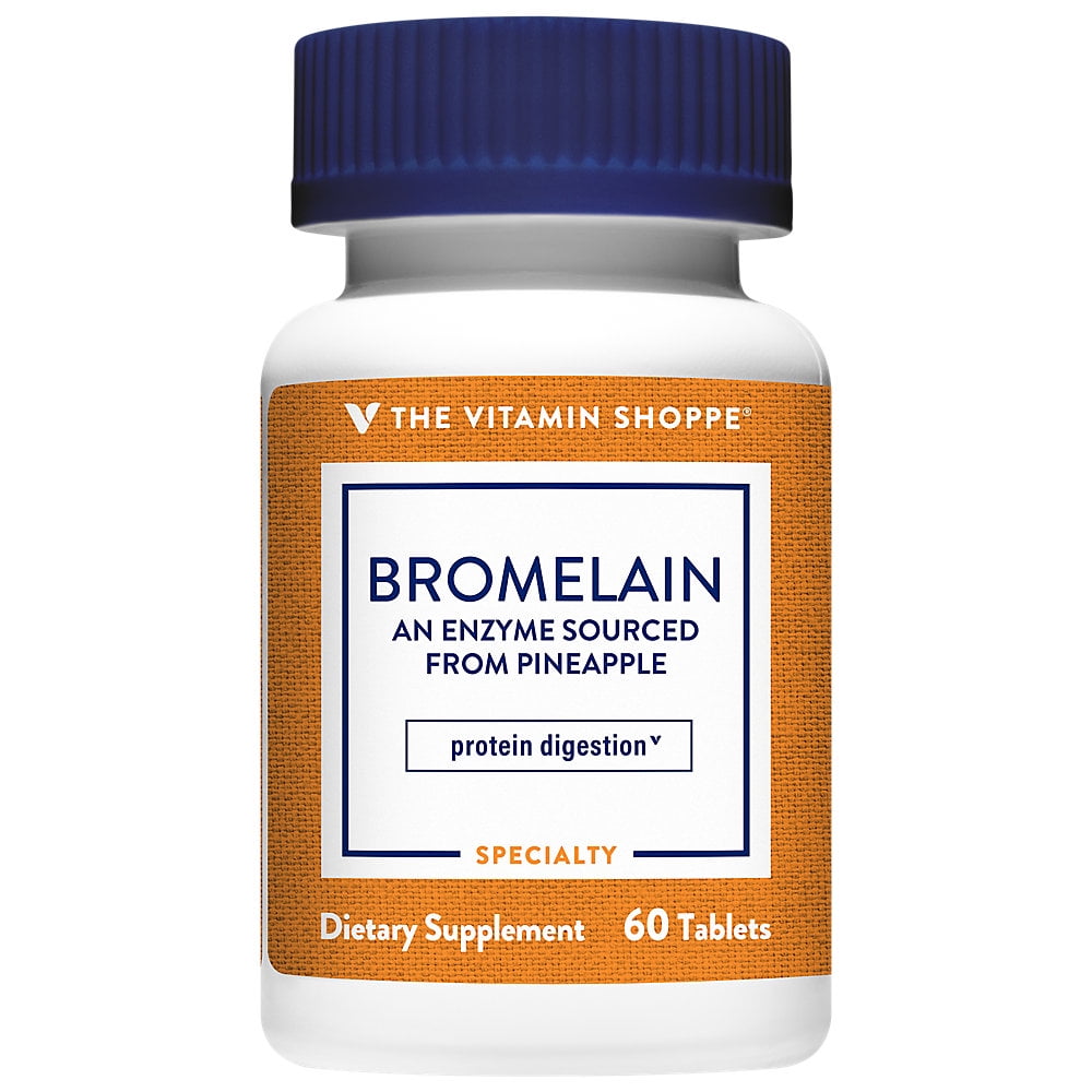 The Vitamin Shoppe Bromelain 500MG & 2,000 GDU, Supports Protein