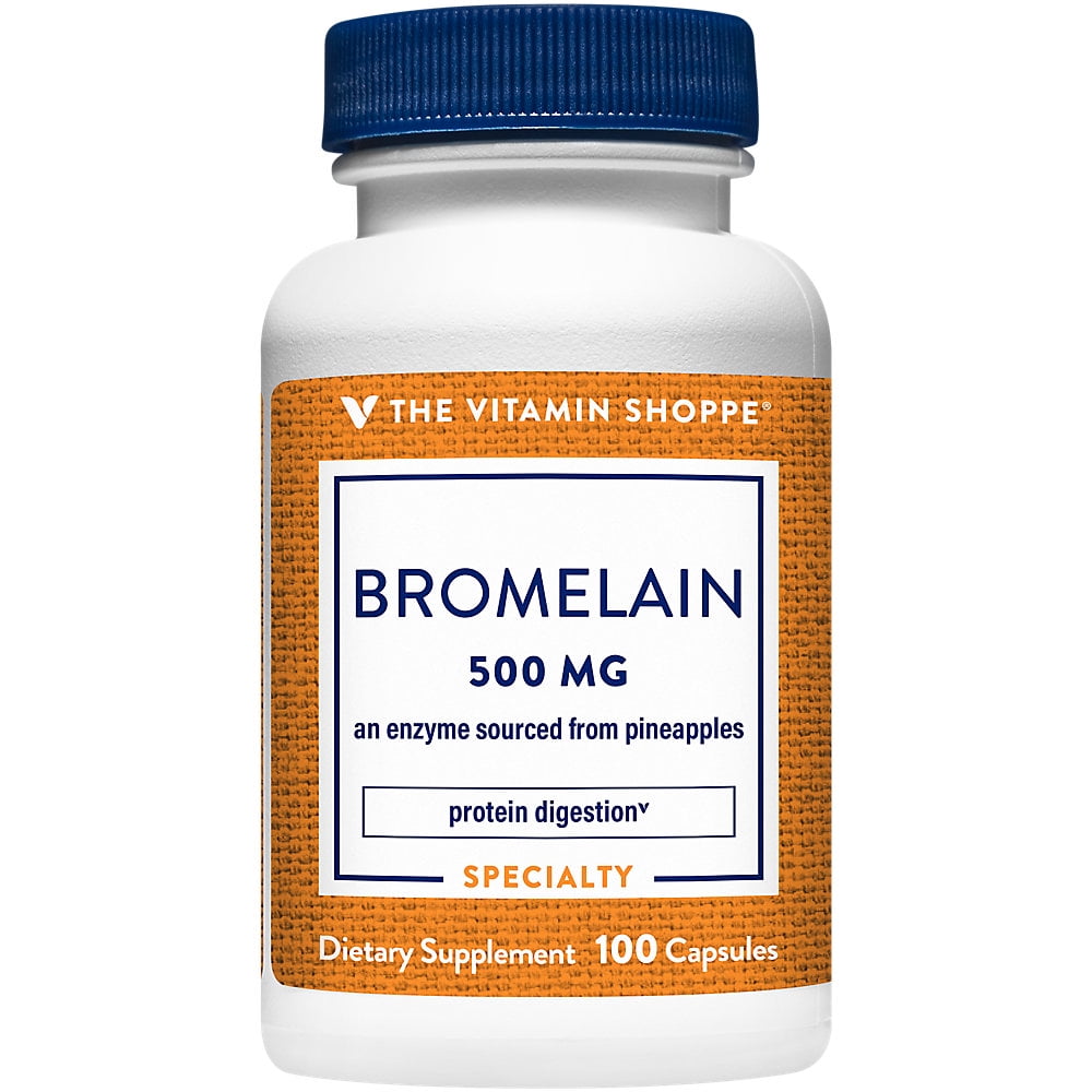 The Vitamin Shoppe Bromelain 500MG & 600 GDU, Supports Protein Digestion & Absorption, Enzyme