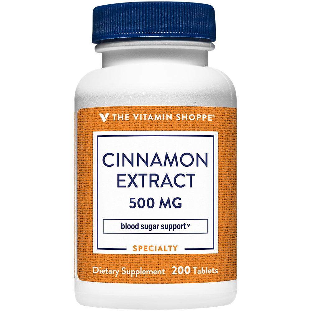 The Vitamin Shoppe Cinnamon Extract 500MG, Herbal Supplement that Helps