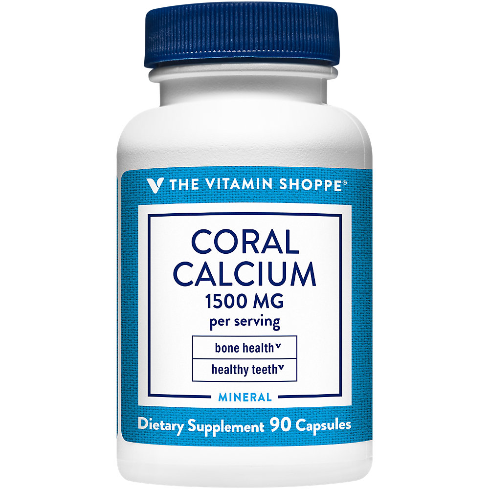 The Vitamin Shoppe Coral Calcium 1,500MG Eco Safe Source of Calcium