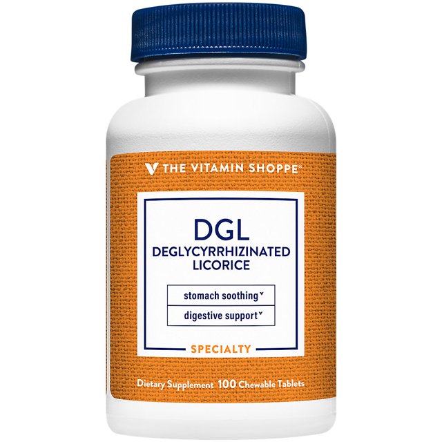 The Vitamin Shoppe DGL Herbal Stomach Soothing Supplement, 760MG, 100