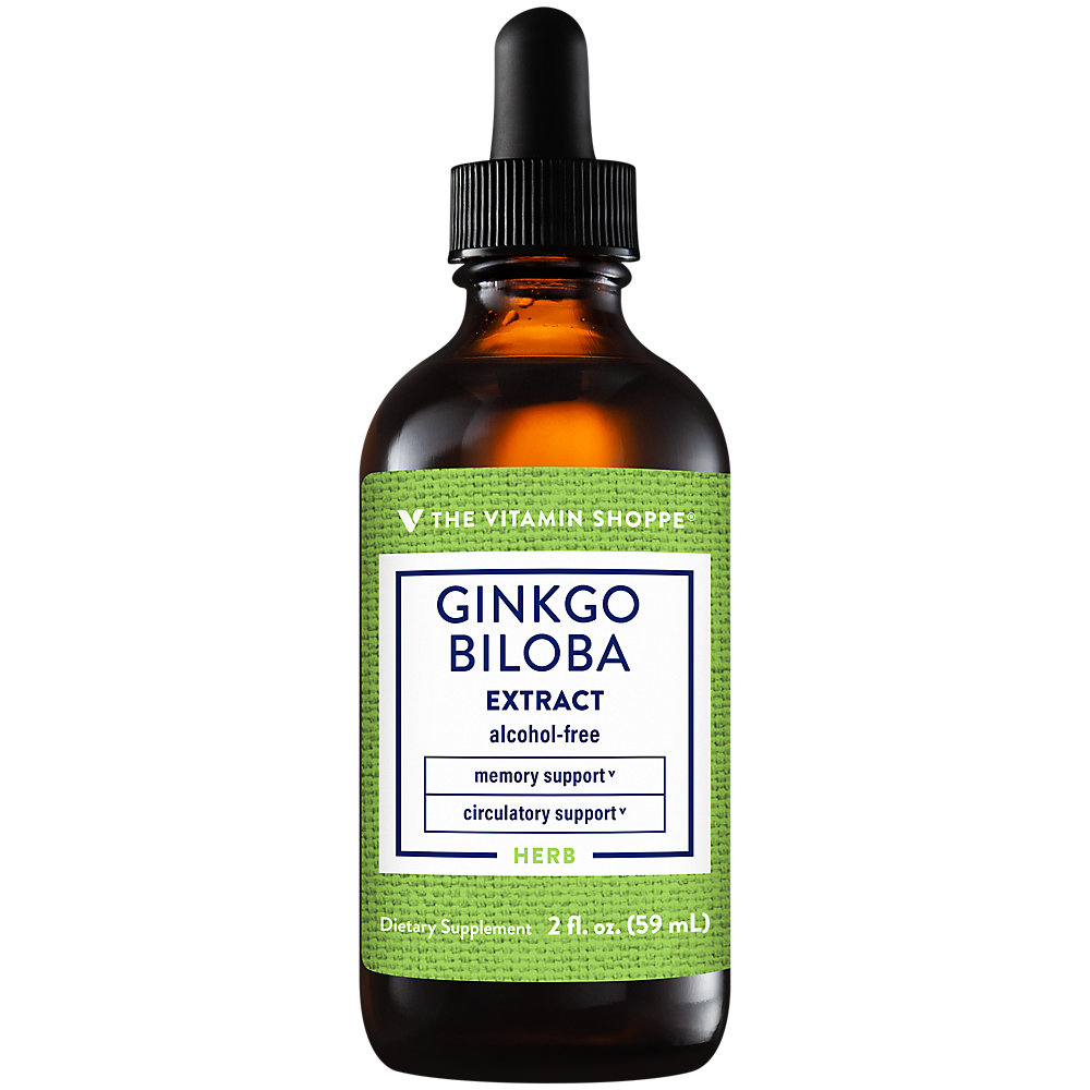 The Vitamin Shoppe Ginkgo Biloba Extract, Alcohol Free, From Organic