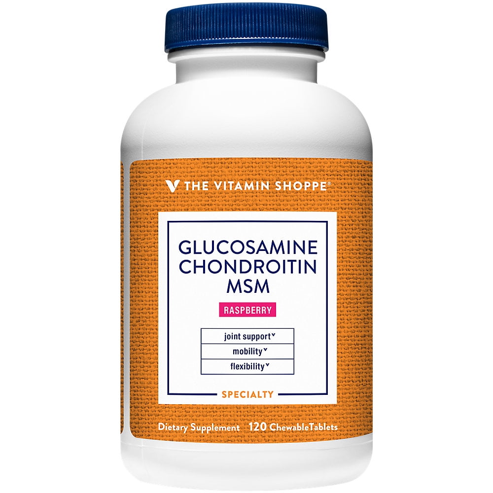 The Vitamin Shoppe Glucosamine Chondroitin MSM Chewable Wafers with