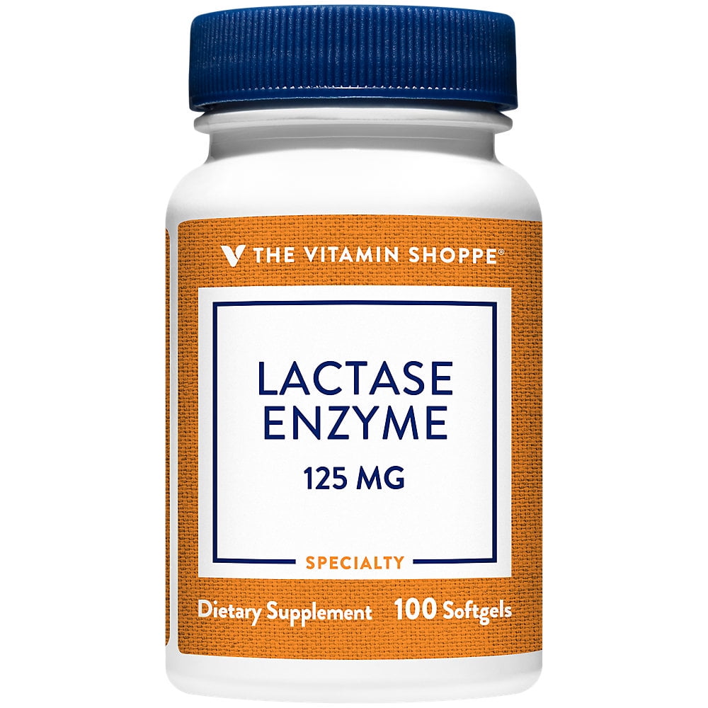 The Vitamin Shoppe Lactase Enzyme 125MG, Supports Lactase or Dairy