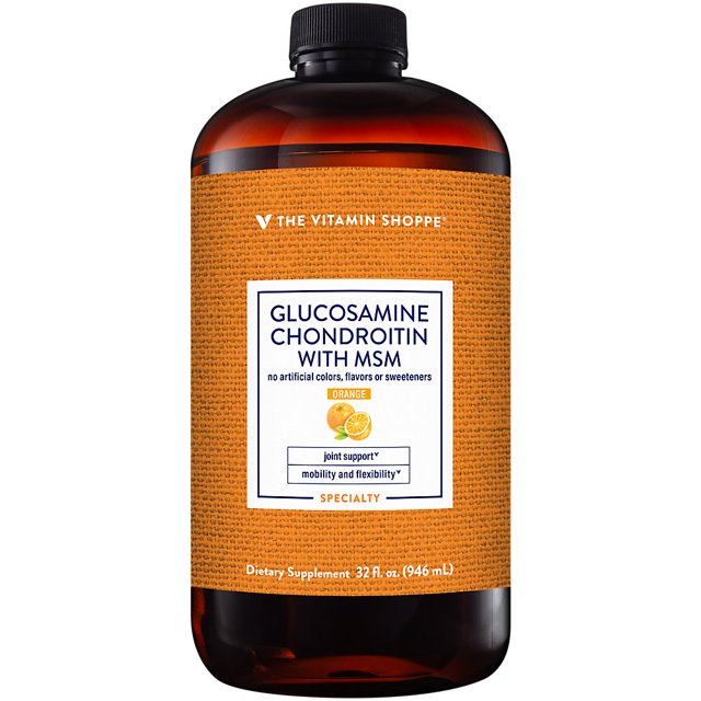 The Vitamin Shoppe Liquid Glucosamine & Chondroitin with MSM, Supports