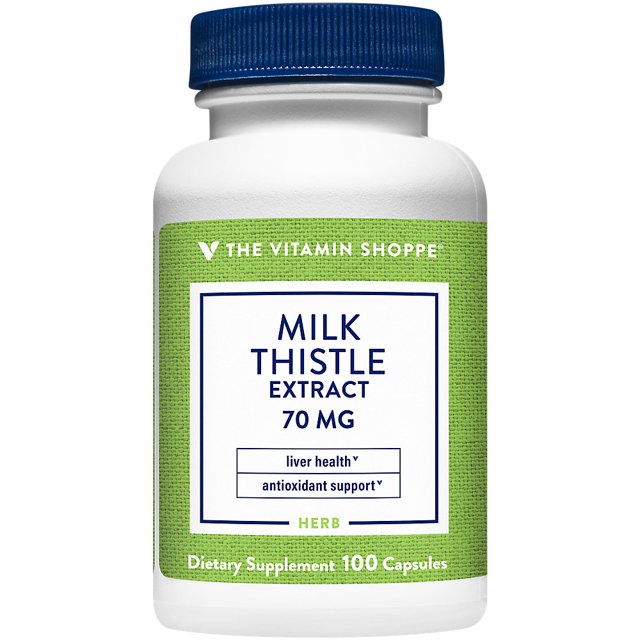 The Vitamin Shoppe Milk Thistle Extract 70mg Capsules, Silymarin