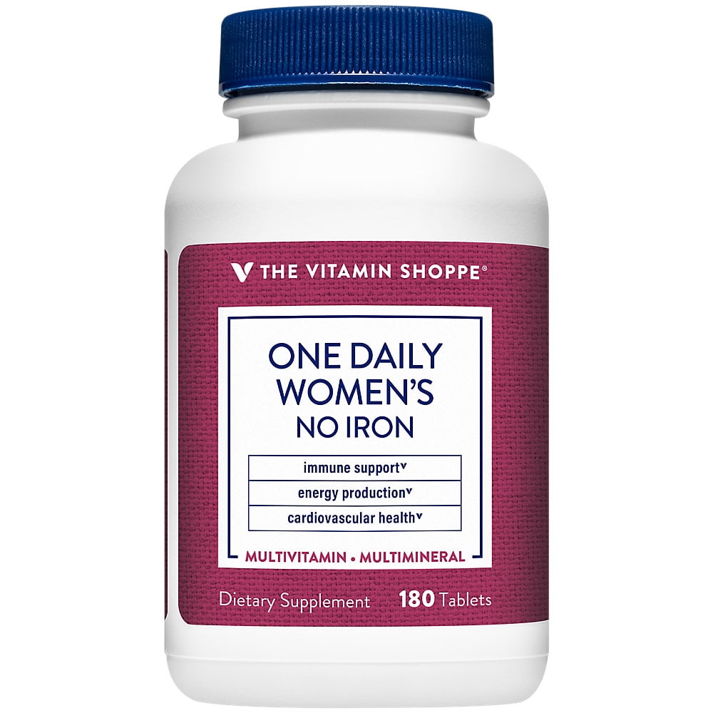 The Vitamin Shoppe One Daily Women's Multivitamin with No Iron, 2,000IU