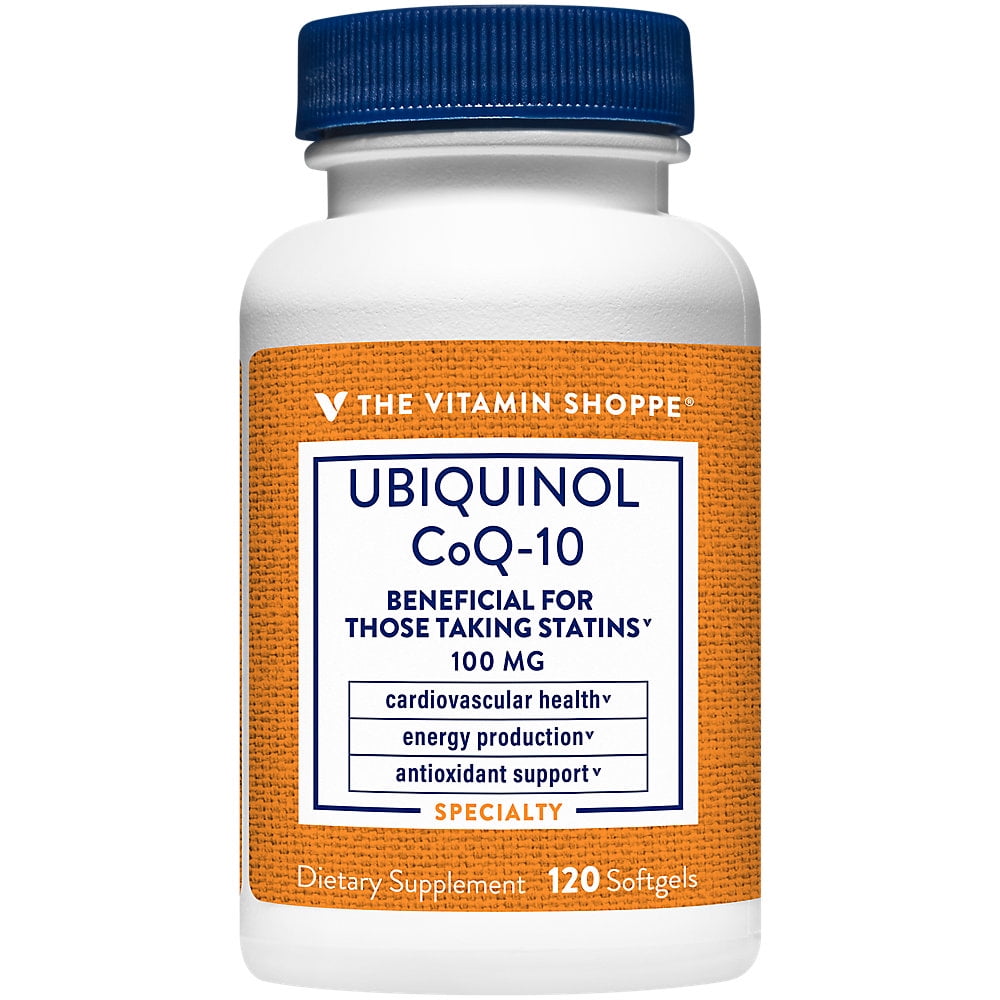 The Vitamin Shoppe Ubiquinol CoQ-10 100mg - Beneficial for Those Taking ...