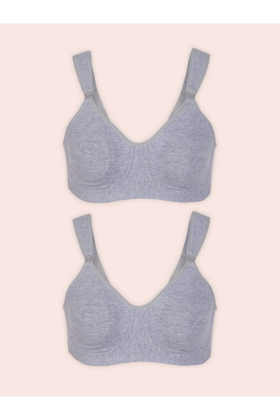 , The Vivien, Nursing Sports Bra, Wireless, Unpadded Cups, Nursing Clips, Drop Down Cups, Breathable Cotton (Women's)