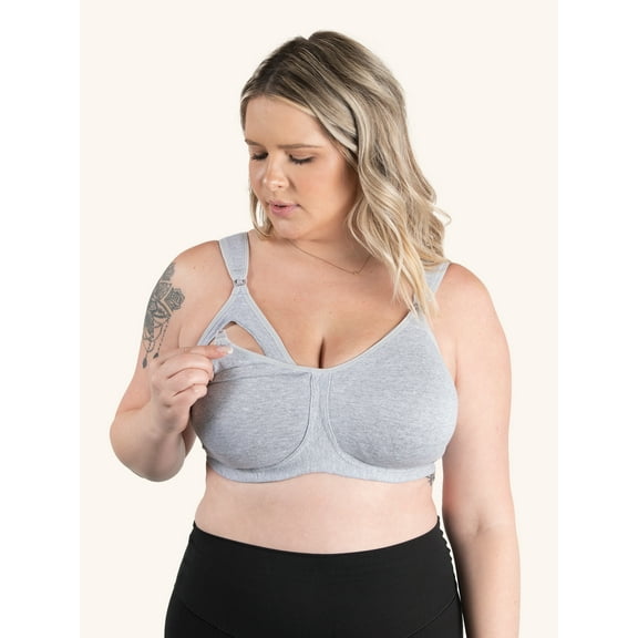 Leading Lady, The Vivien, Nursing Sports Bra, Wireless, Unpadded Cups, Nursing Clips, Drop Down Cups, Breathable Cotton (Women's)