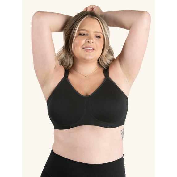 Leading Lady, The Vivien, Nursing Sports Bra, Wireless, Unpadded Cups, Nursing Clips, Drop Down Cups, Breathable Cotton (Women's)