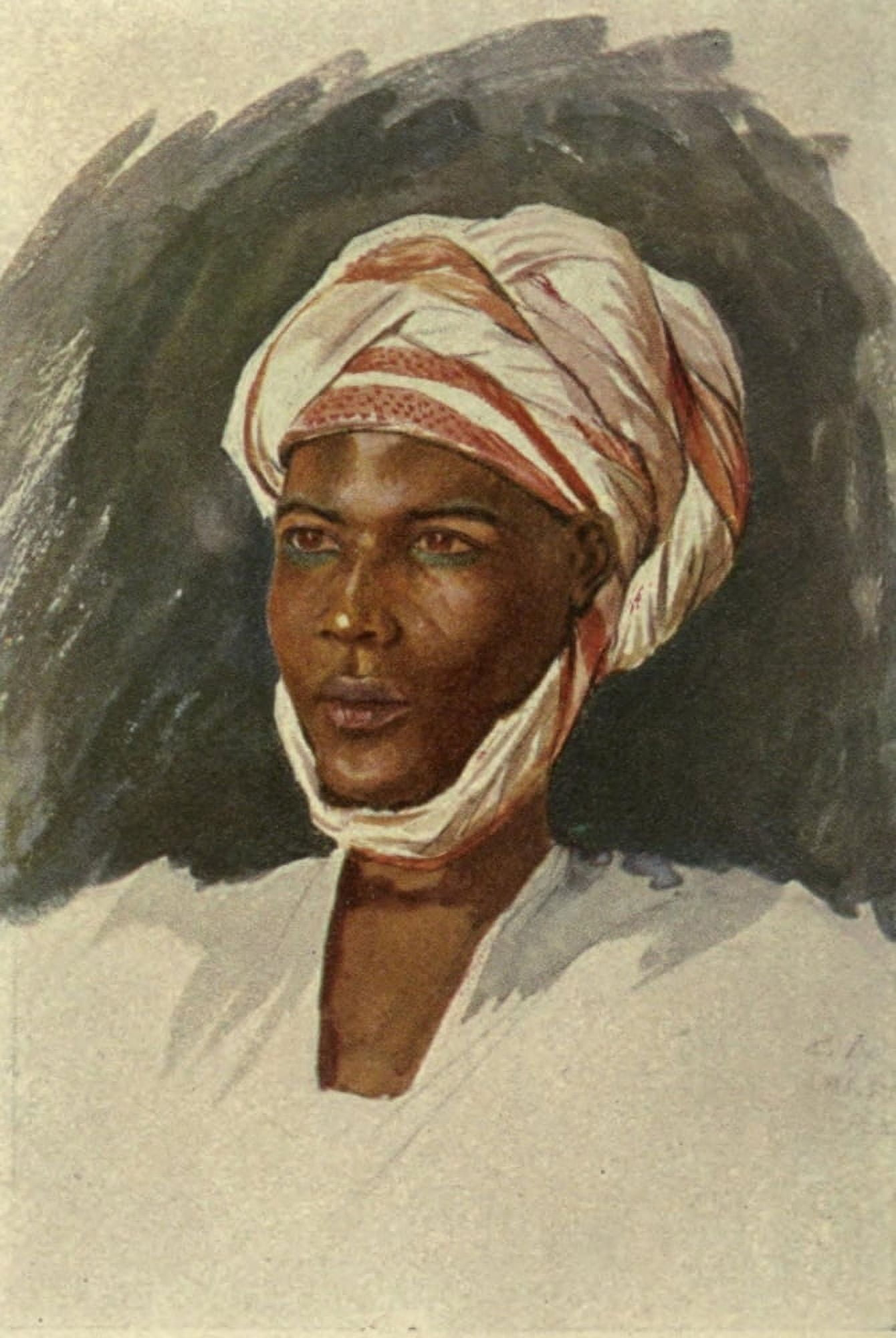 The Voice of Africa 1913 Gober man Canvas Art - Carl Arriens (24 x 36)