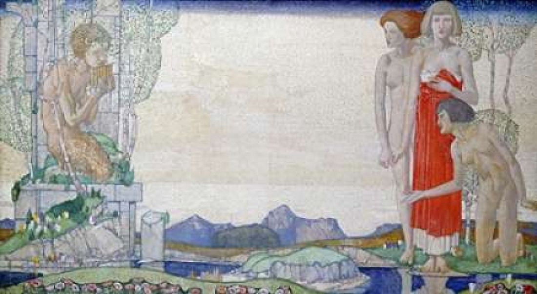 The Voice of Pan Canvas Art - Edward Reginald Frampton (12 x 18)