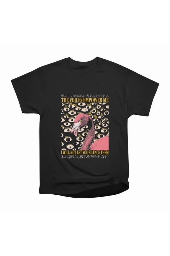 The Voices Empower Me Flamingo T-Shirt Tee Gift For Him Merch For Her Apparel For Friend