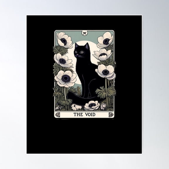 The Void Cat Tarot Poster Wall Art Modern Wall Decor For Living Room Bedroom Art Home Decor Office Wall Art