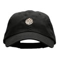 thumbnail image 1 of The Volleyball Embroidered Low Profile Dyed Cotton Twill Cap - Black OSFM, 1 of 5