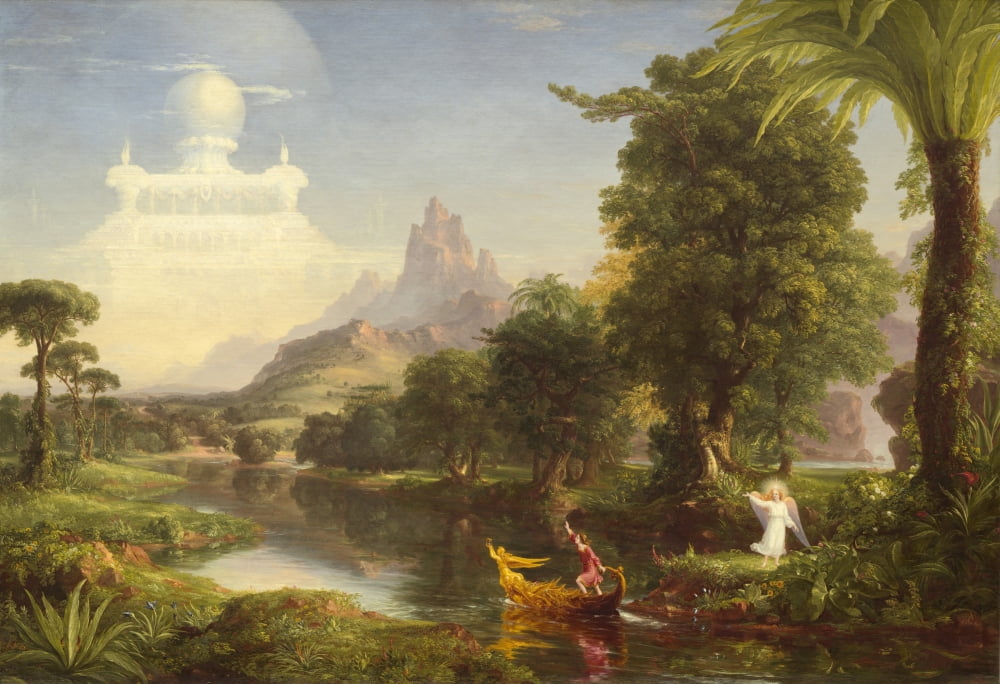 The Voyage Of Life Childhood Canvas Art - (36 x 24)
