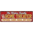 thumbnail image 1 of The WATERS Family Home Theater Sign Gift 6x18 Metal Movies Decor 206180100455, 1 of 1
