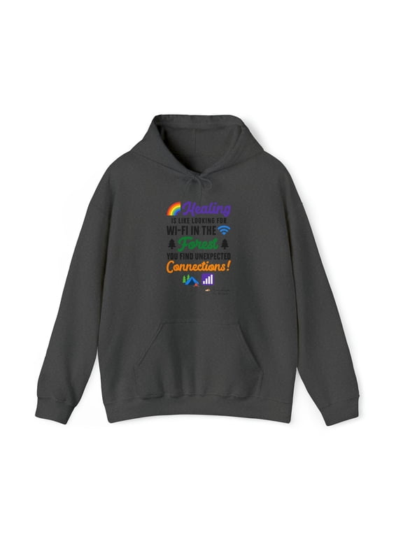 The WI-fI HEALING JOURNEY Hooded Sweatshirt by Grandmarkee ~The Magician~