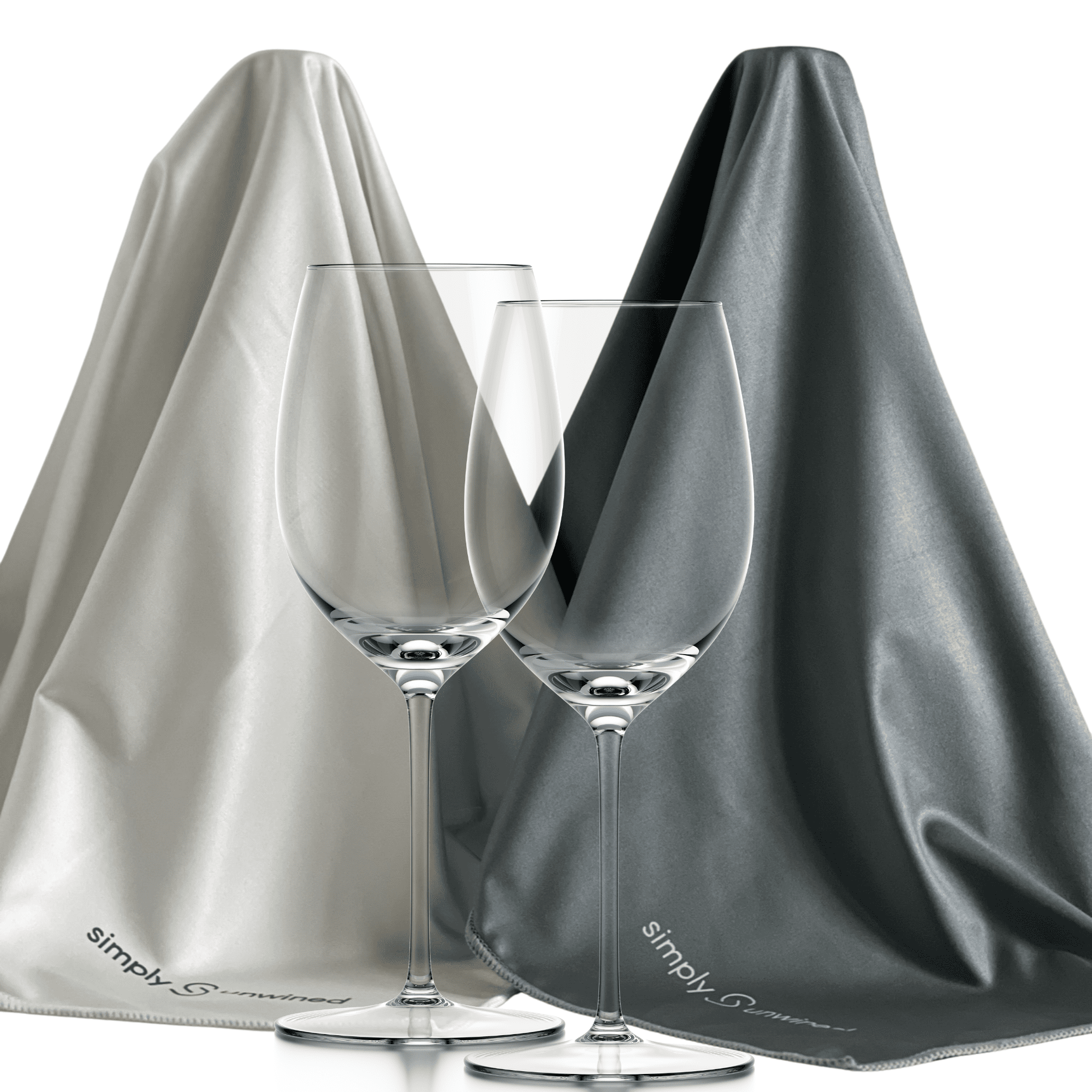 The WINE Towel - Two Microfiber Wine Glass Polishing Cloths - Walmart.com