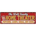 thumbnail image 1 of The WOLF Family Home Theater Sign Gift 6x18 Metal Movies Decor 206180100427, 1 of 1
