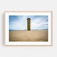 thumbnail image 1 of The WWII Obervation Tower - Rehoboth Beach Delaware Photography Oak Framed Wall Art Print 12 x 18 inches, 1 of 6