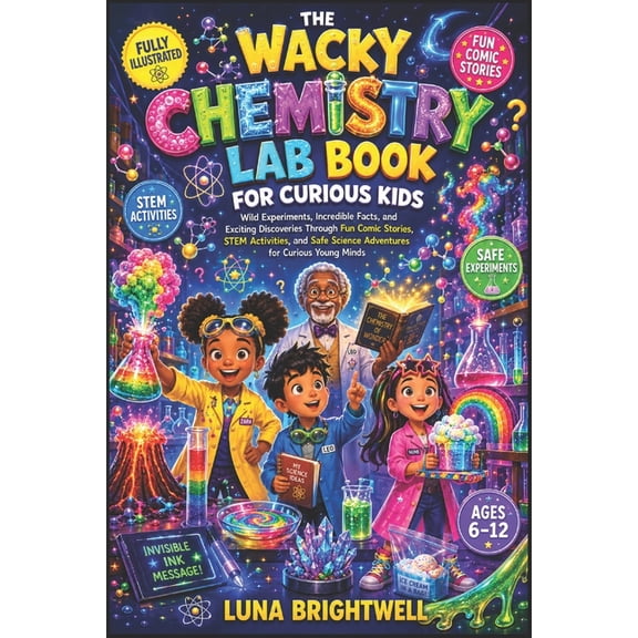 The Wacky Chemistry Lab Book for Curious Kids: Wild Experiments, Incredible Facts, and Exciting Discoveries Through Fun , (Paperback)