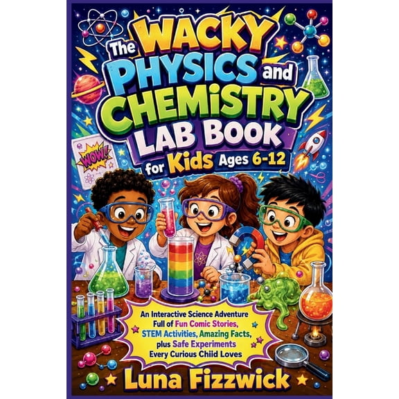 The Wacky Physics and Chemistry Lab Book for Kids Ages 6-12: An Interactive Science Adventure Full of Fun Comic Stories,, (Paperback)