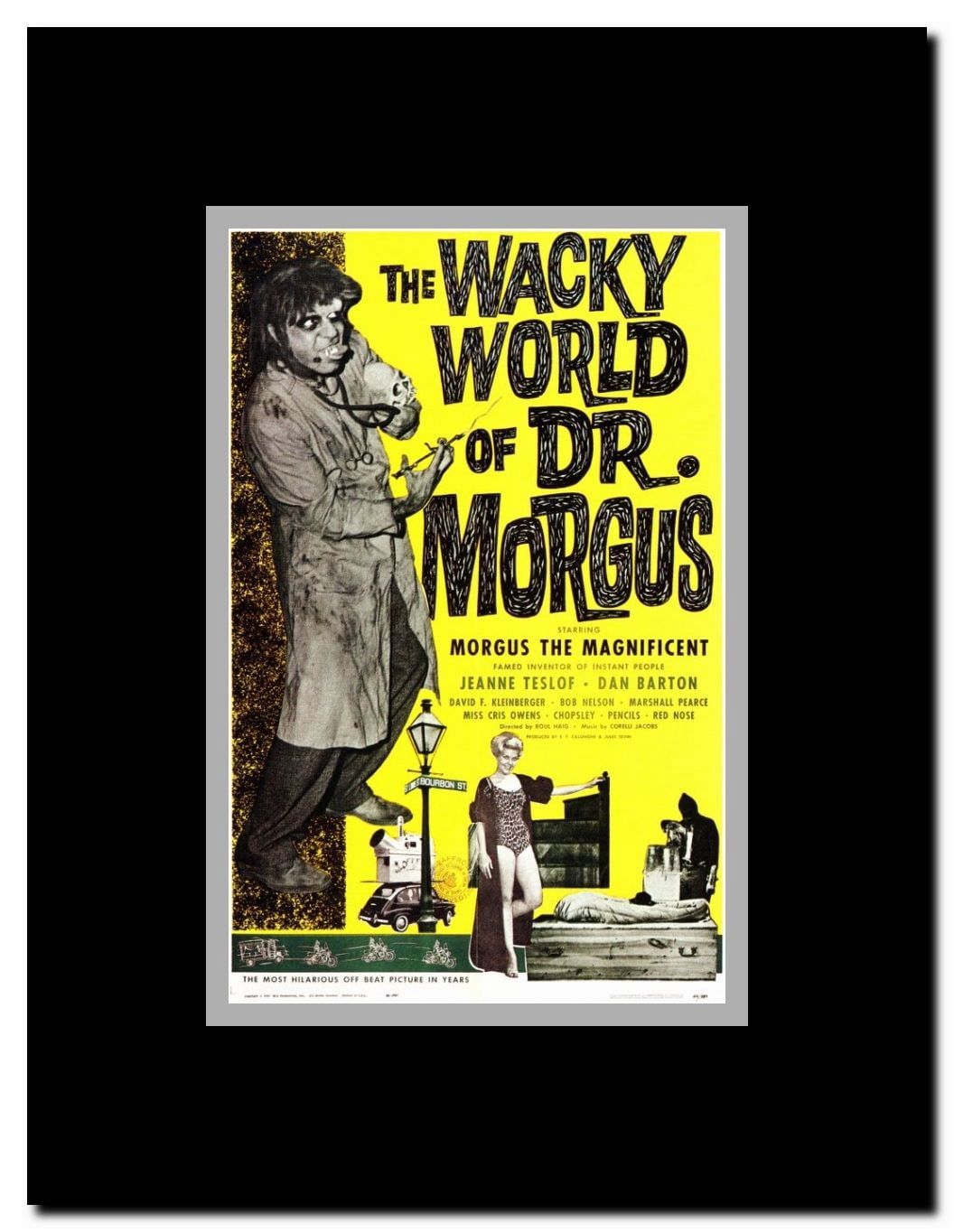 The Wacky World of Dr. Morgus Framed Movie Poster