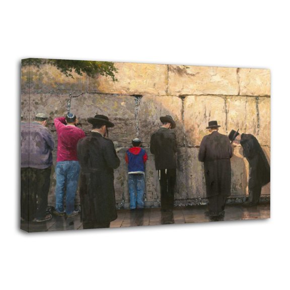The Wailing Wall Jerusalem Painting On Canvas Wall Art Poster Scroll Picture Print Living Room Walls Decor Home Posters 24x36inch(60x90cm)