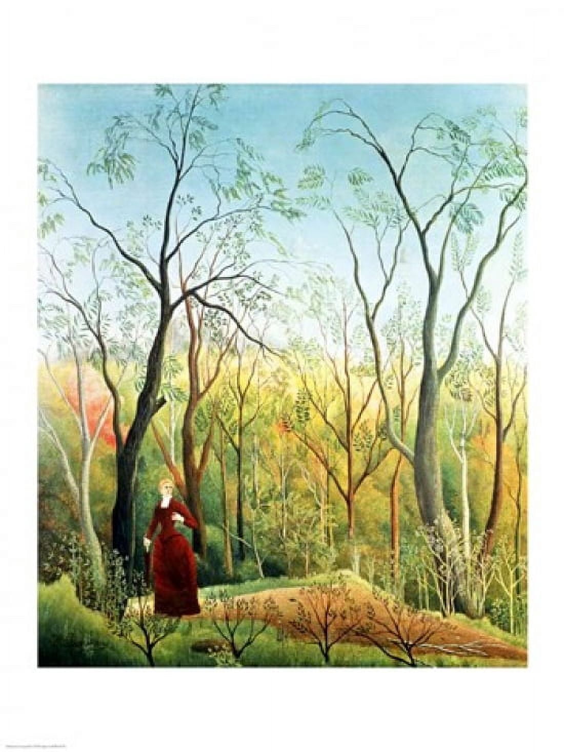 The Walk in the Forest Canvas Art - Henri Rousseau (18 x 24)