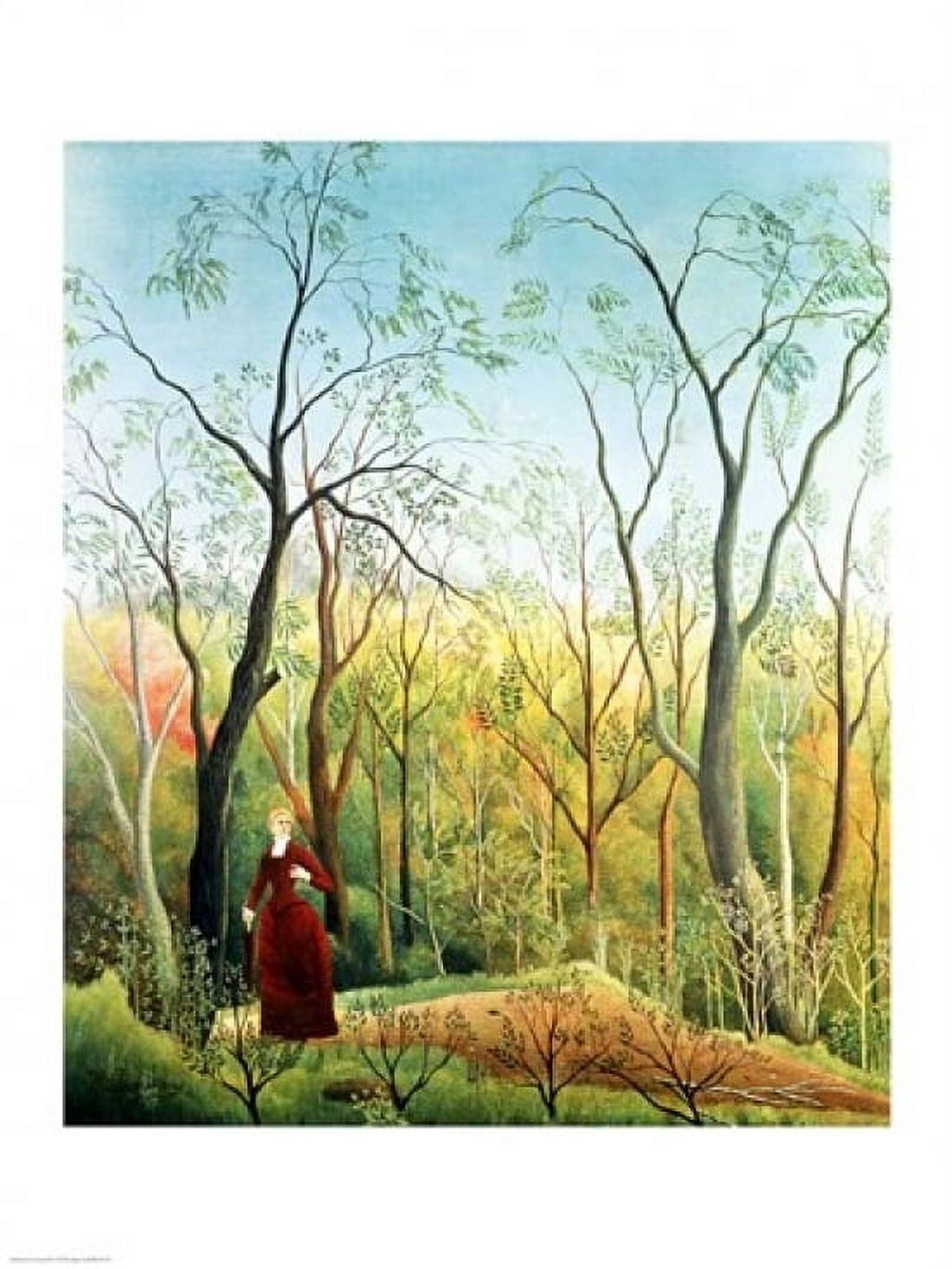 The Walk in the Forest Canvas Art - Henri Rousseau (24 x 36)