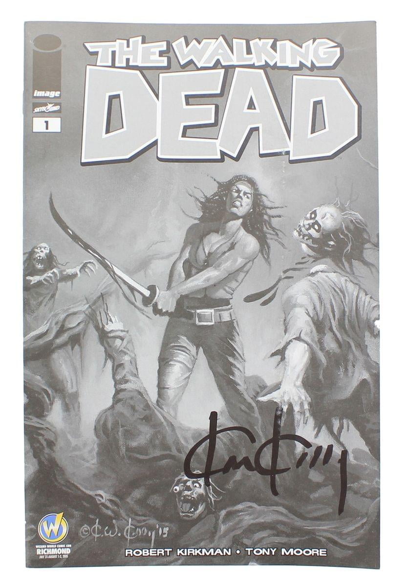 TOYNK TOYS The Walking Dead #1 WW Richmond Exclusive B&W Cover Signed By Ken Kelly